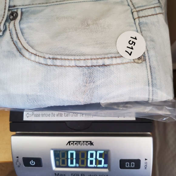 America Eagle Jean‎ Shorts Women 6 Hi Rise Festival Frayed Hem Raw Distress Palm - Picture 16 of 16